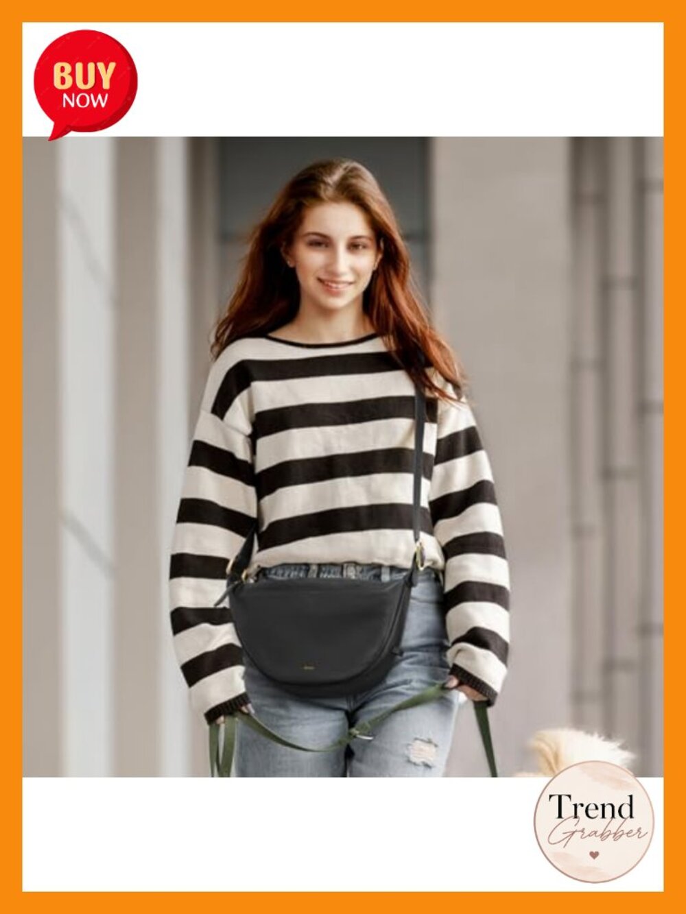 Women's Leather Crossbody Hobo Bag Small Shoulder Purse Adjustable Strap - Picture 2 of 6